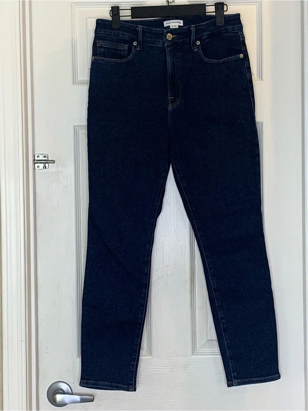 Good American Good Legs Cropped Skinny Jeans Size 6